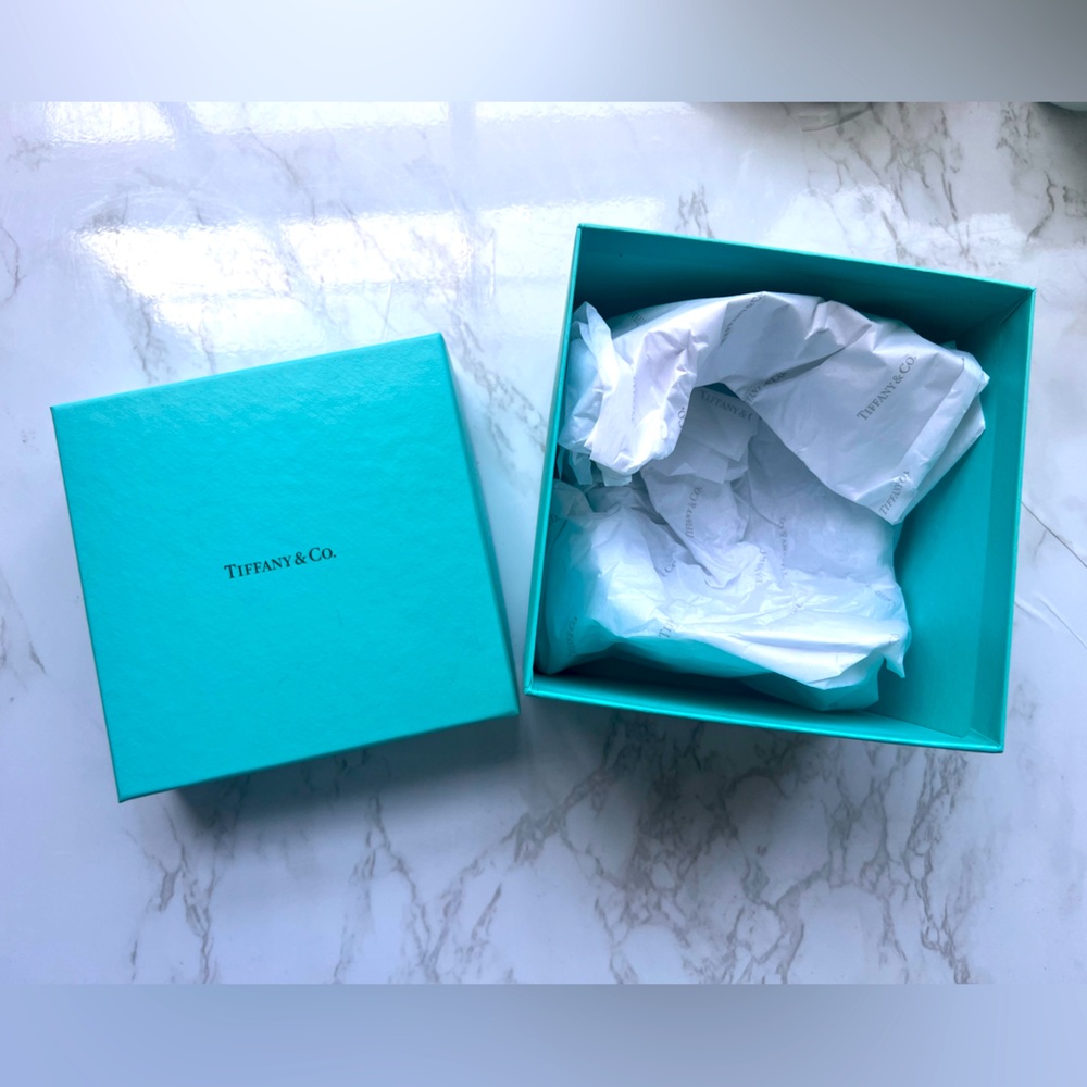 Tiffany & Co. Empty Signature Teal Blue Square Gift Box